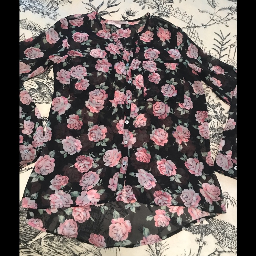 Forever 21 Semi Sheer Top